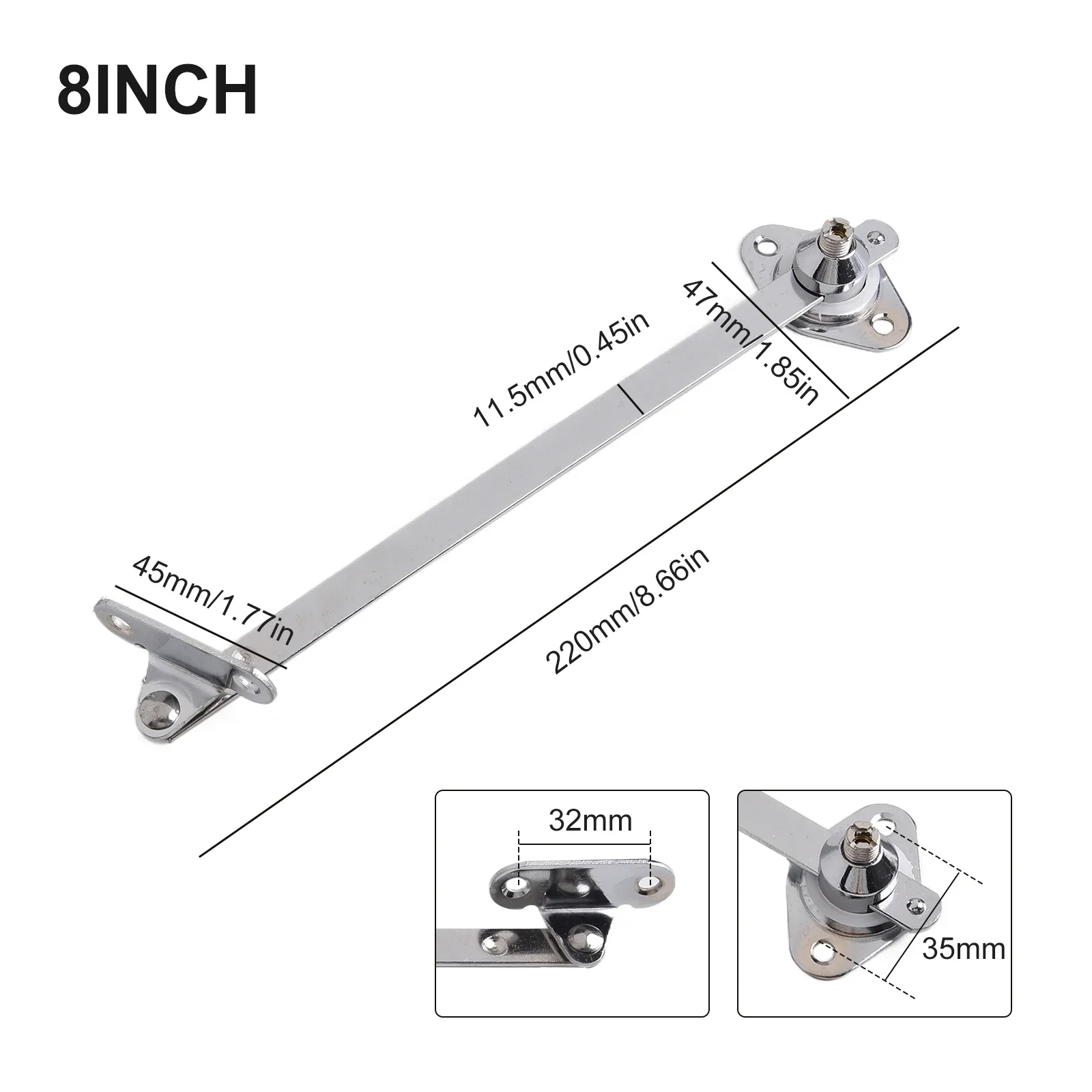 2PCS Cabinet Hinge Down Drop Lid Support  Cupboard Furniture Doors Close Lift Up Flap Stay Hinge Sliding Rail 6/8/10/12 Inch