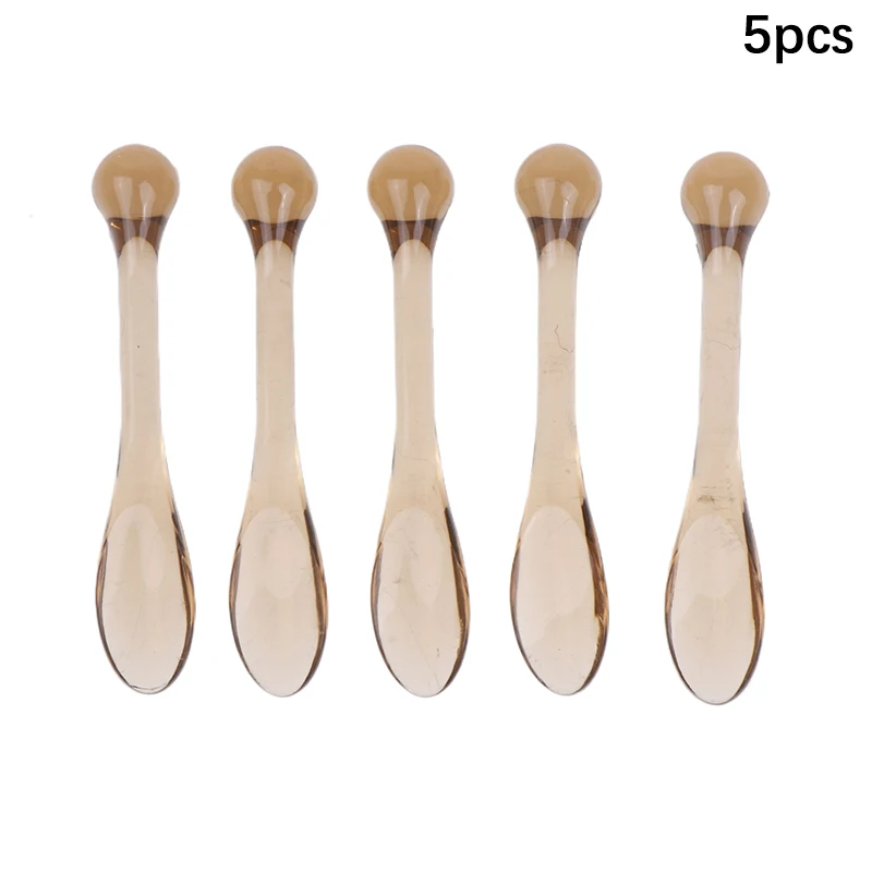 5pcs Eye Cream Applicator Spoon Roller Transparent Massage Stick Cosmetic Spatulas Wrinkle Facial Mask Skin Care Plastic Spoon