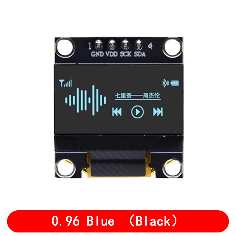 4pin 0.96 "branco/azul/amarelo azul 0.96 polegadas oled 128x64 módulo de exibição oled 0.96" iic i2c comunicar para arduino