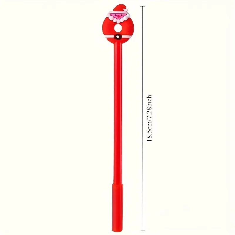 5/10pcs Kawaii Christmas Gel Pen 0.5mm Black Ink Cute Xmas Tree Reindeer Santa Snowman Neutral Pen School Office Stationary