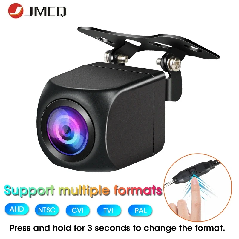 JMCQ Universal Car Camera Support AHD NTSC PAL TVI CVI Format 720P/1080P HD Night Vision Rear View Camera for Android Radio MP5