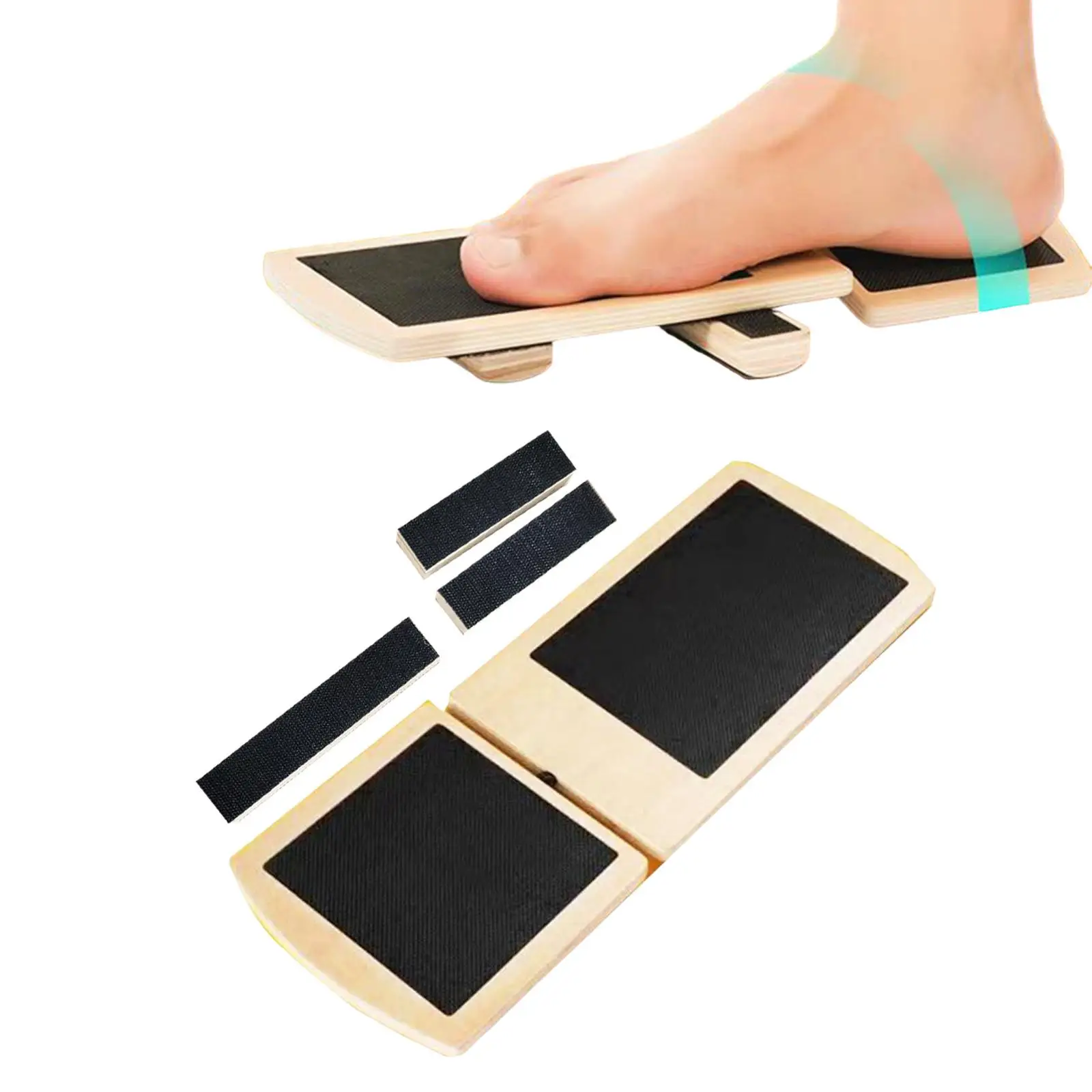 Ankle Foot Stretcher Anti Slip Foot Stabilisation Training Equipment Wood Balance Control Ankle Stabilizer Foot Balance Board