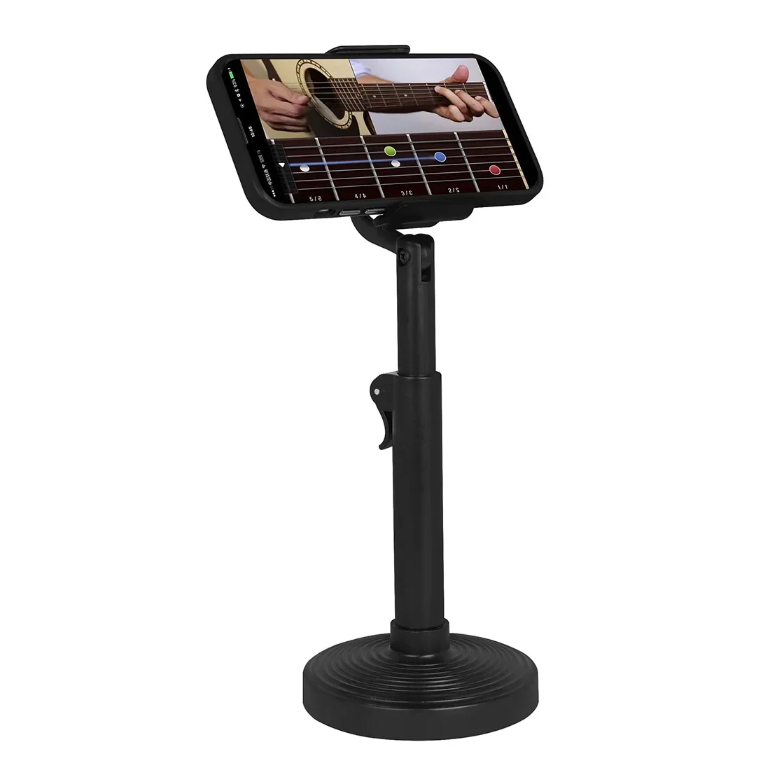 Mobile Phone Holder Stand 360 Rotate for Live Streaming Shoot Video Round Base Smartphone Stand Accessories Desktop Music Stand