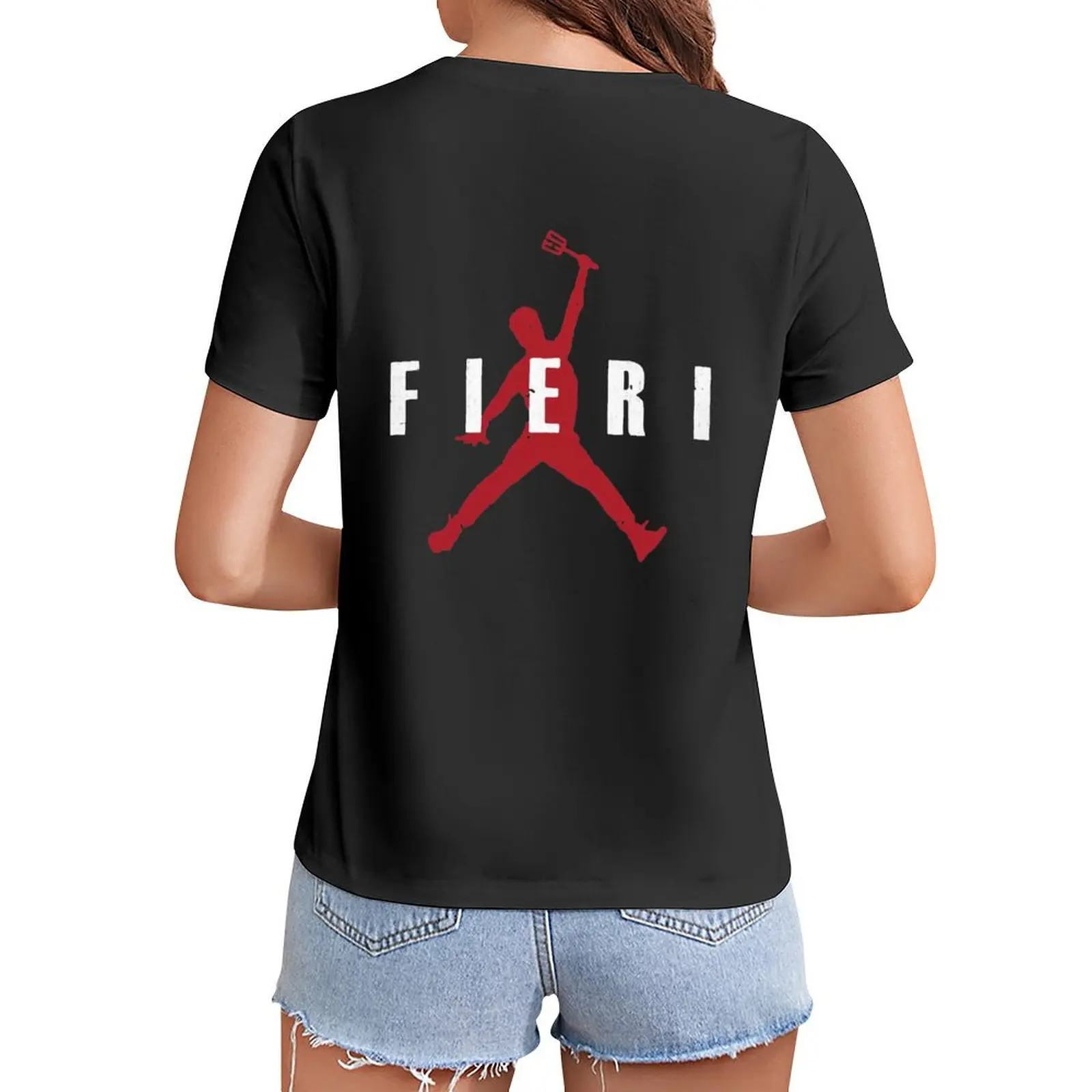 

Air Guy Fieri Jump Chef Parody T-Shirt anime clothes sports fans quick-drying tops t shirts for Womens