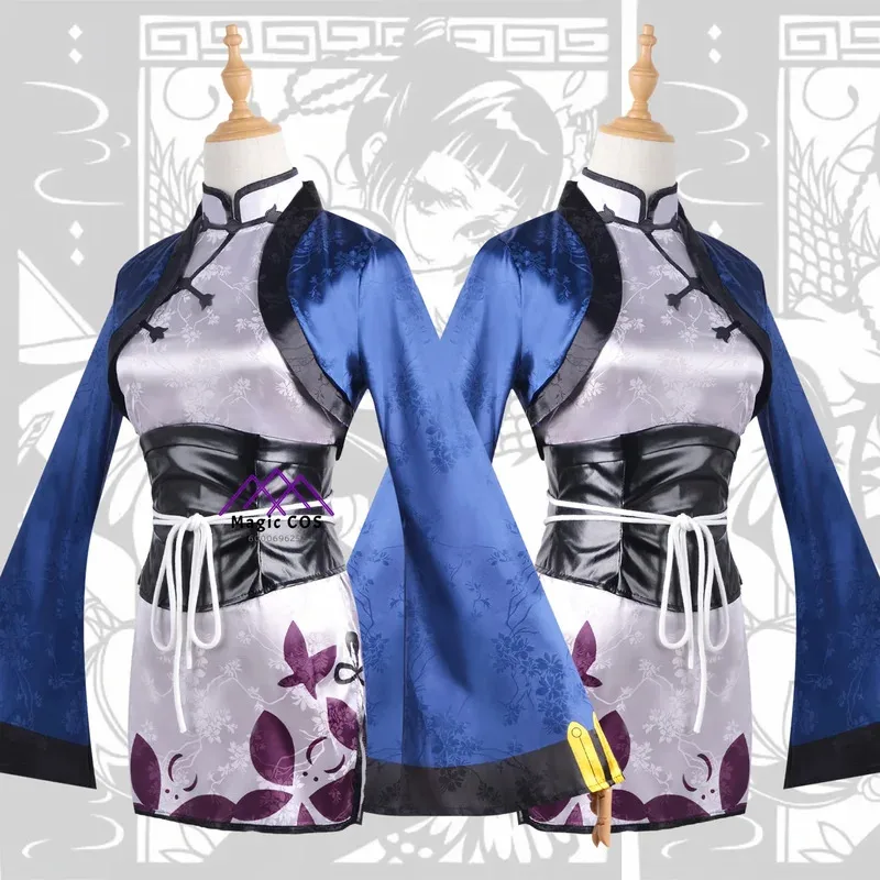 أزياء أنيمي بلاك بتلر ران ماو وصلت حديثًا أزياء شيونغسام تصميم حصري للهالوين أزياء جاهزة للصور للنساء