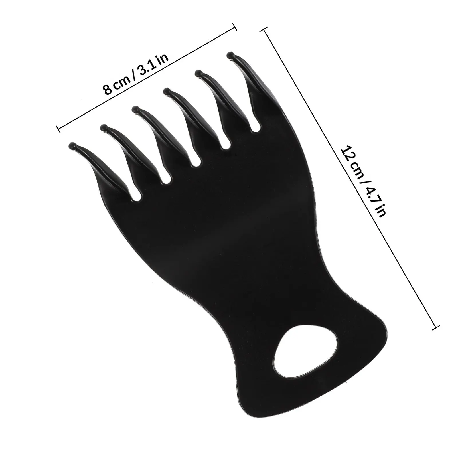 6Pcs Premium Wide Tooth Comb for Men Women Hair Styling Haircut Salon Home Use Retro Plastic Hairdressing Comb