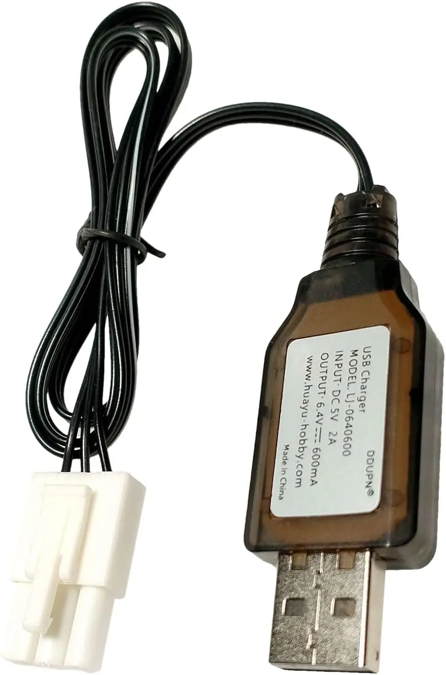 ECHOBBY 6.4V 2S 900mAh HFC1850 LiFePO Battery Pack EL4.5-3P Rev Female Plug RC Model Vehicle Racing Car Speed Boat