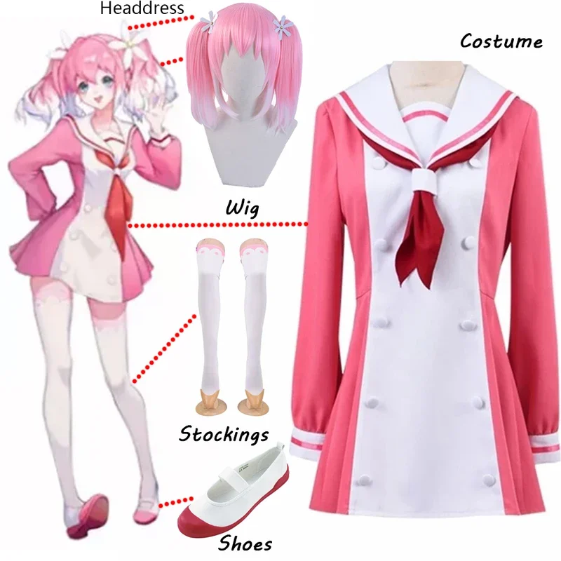 Anime Munou na Nana Hiiragi Nana Cosplay Costume Women's School Uniform Women Girls Halloween Suit Custom Made