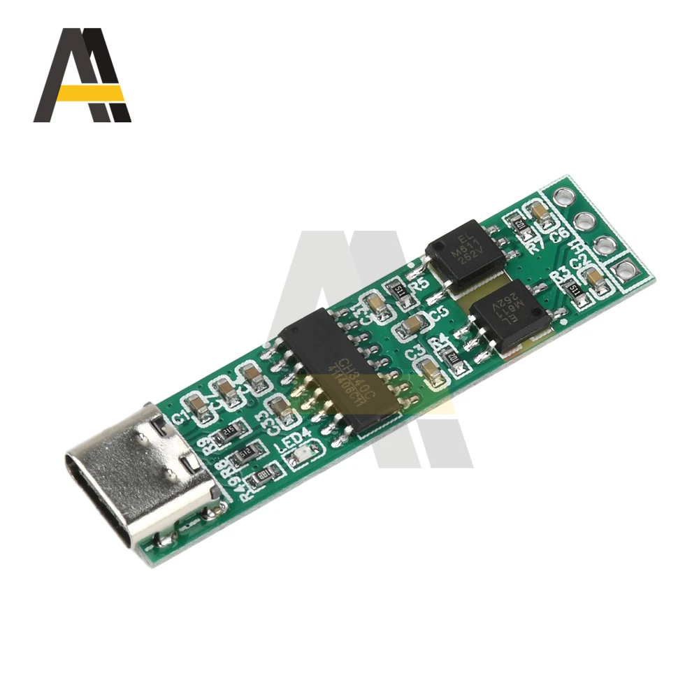UART CH340 高速絶縁 USB から Ttl シリアルポート光電子絶縁モジュールタイプ C インターフェイス 3.3V/5V