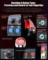 PXN CB1 Simulator Race Central Control Box Multifunctional Keys Control Box RGB For EURO Truck Simulator Racing Game Custom PC