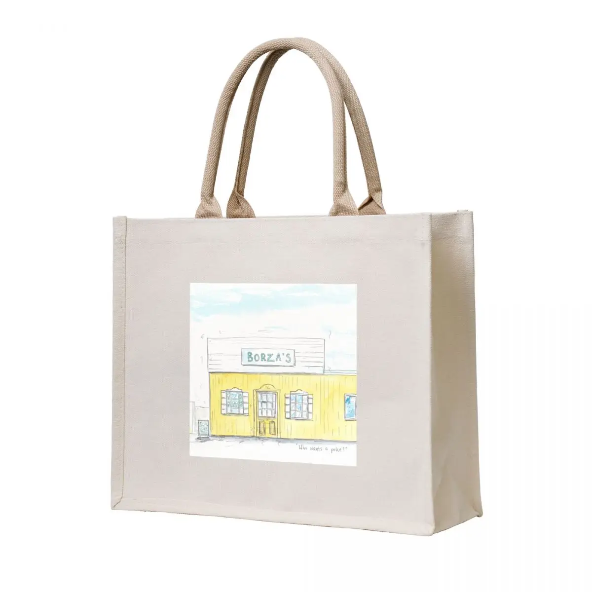 

Borza's ice-cream parlour, Millisle Tote Bag canvas tote tote bags cloth bags personalized