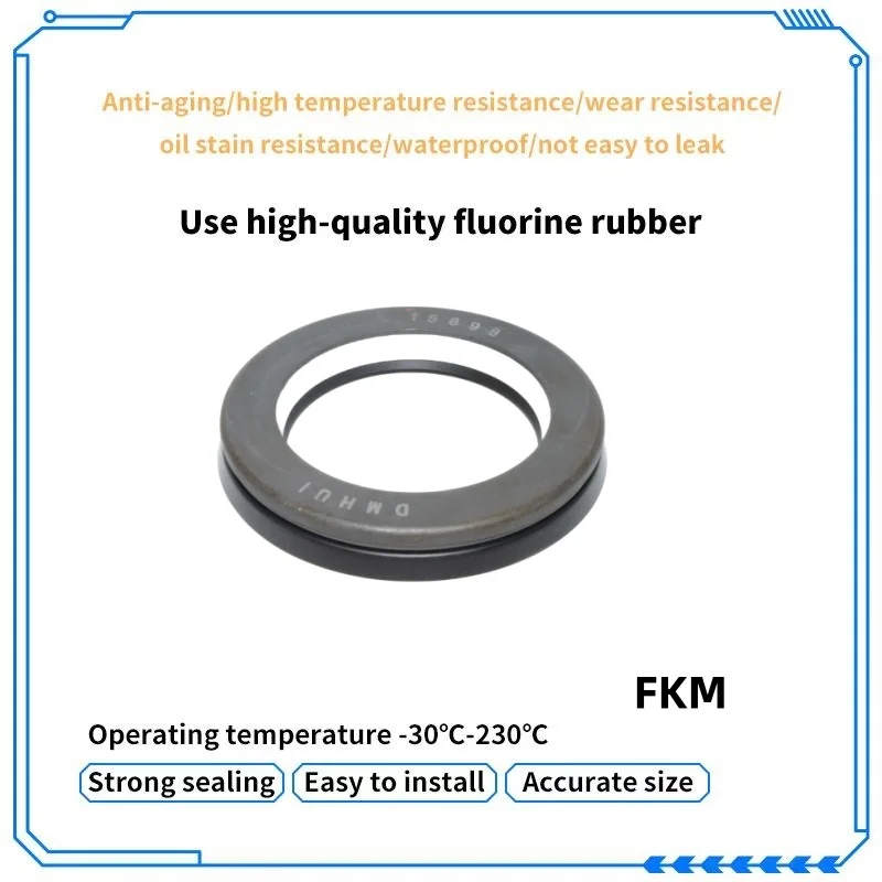 

FKM high-pressure oil seal 44.2*63.55*10mm hydraulic pump seal motor oil seal anti-aging and anti-corrosion