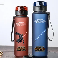 Star Wars 560ML Water Cup Jedi Knight Laser Sword Cubone Large Capacity Portable Plastic Adult Outdoor Sports Drinking Bottle