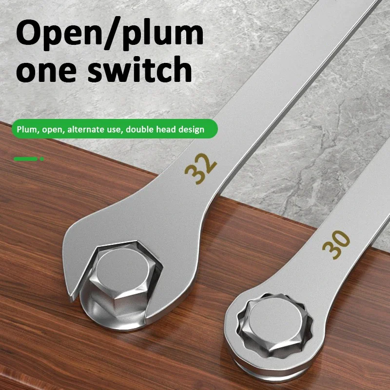 1PC 3mm Ultra-dünne Schlüssel 4-27mm Große Offene Pflaume Dual-Zweck Schlüssel Dünne Edelstahl schlüssel Haushalt Reparatur Hand Werkzeuge