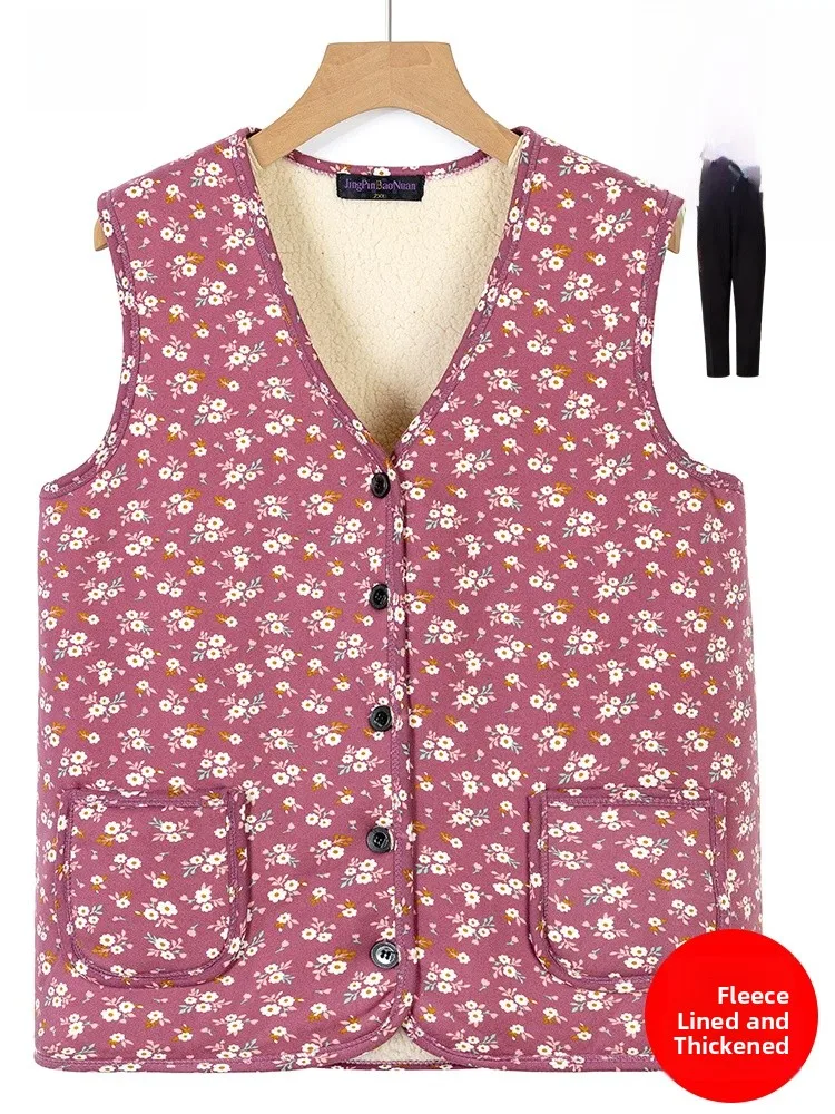 

Теплый жилет Thiened Fce для женщин, осенне-зимняя верхняя одежда Faion V-Ne ort, свободный жилет с пуговицами