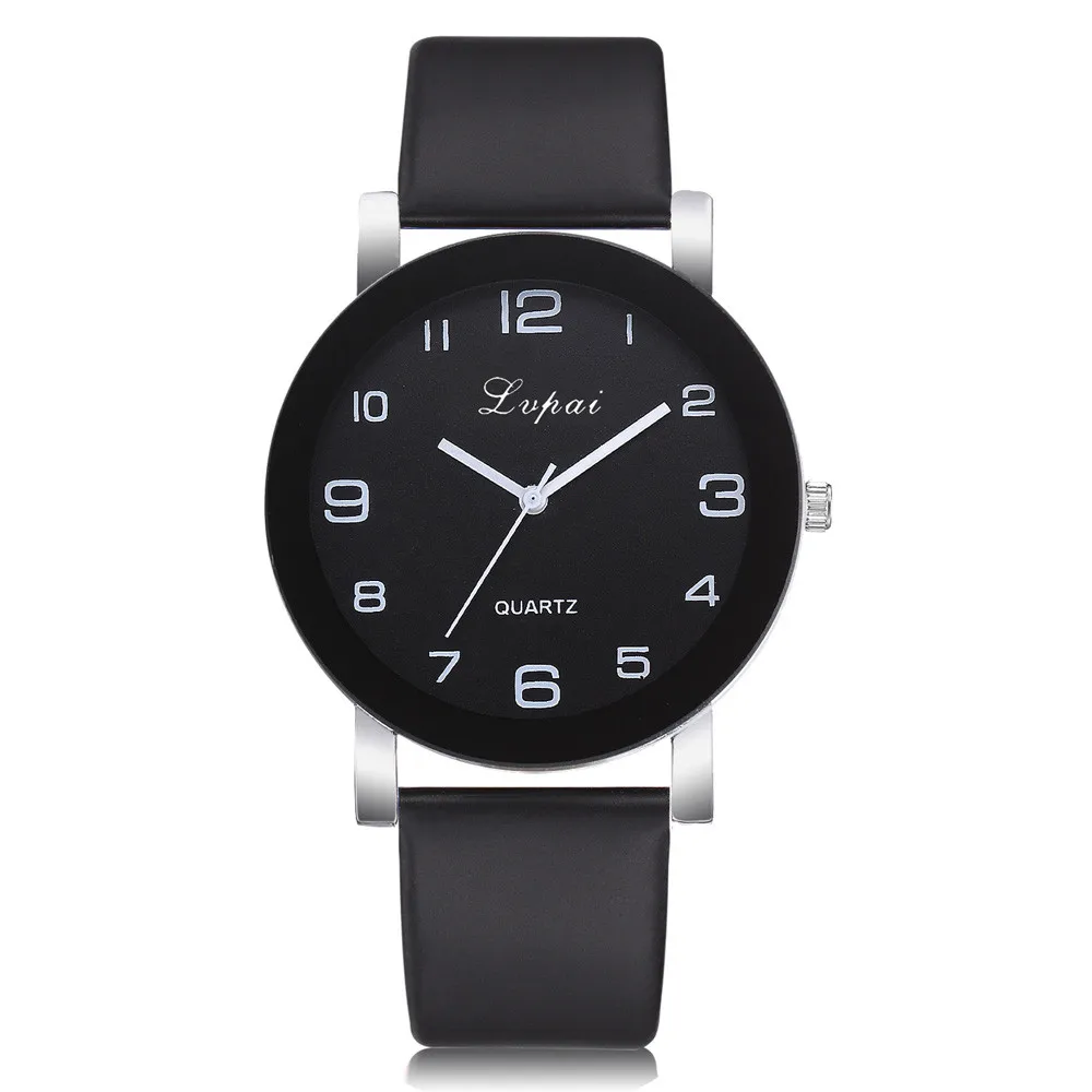 Fashion Simple Women Watch PU Strap Big Dial Creative Quartz Wristwatch Casual Lover Watches Relógio Feminino Reloj Mujer