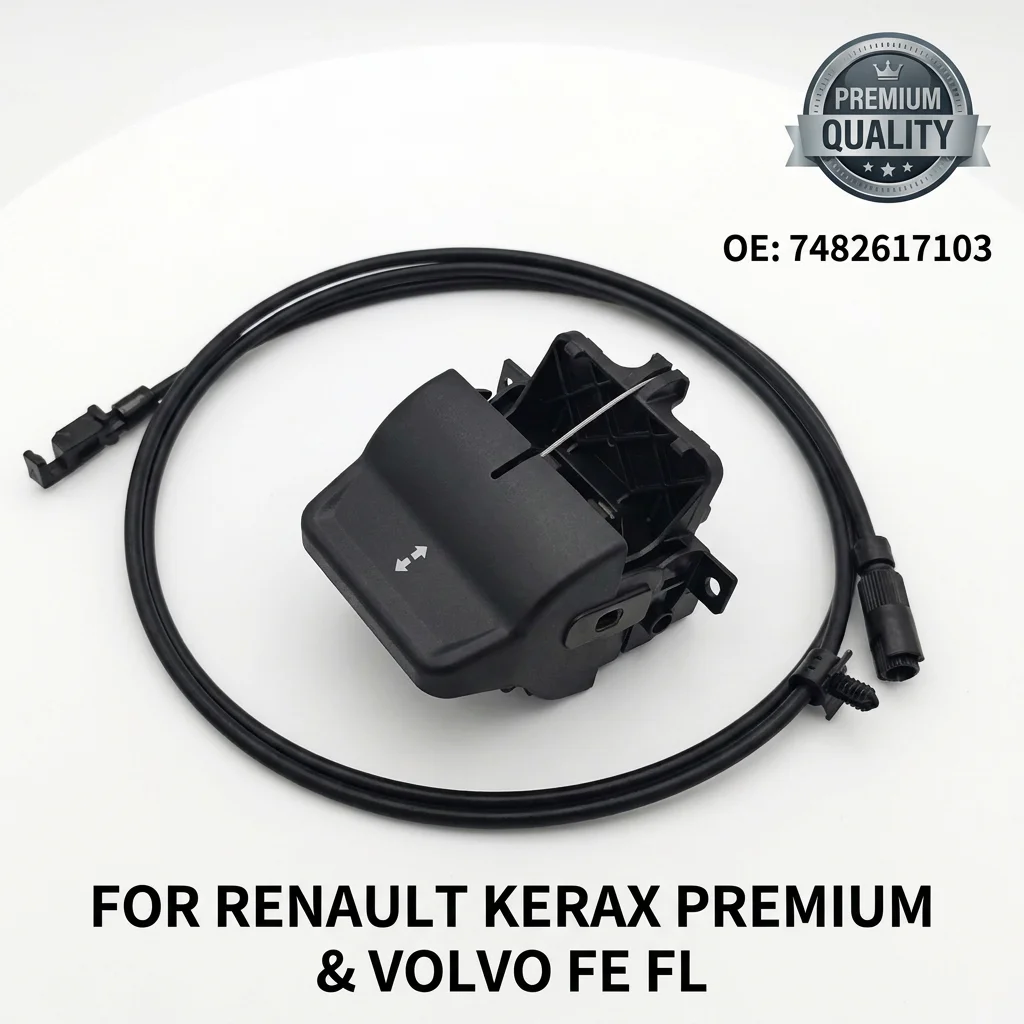 

7482617103 Truck Seat Adjustment Handle with Cable for Renault Premium Kerax for Volvo FE FL for ISRI 6860 NTS Seat Control