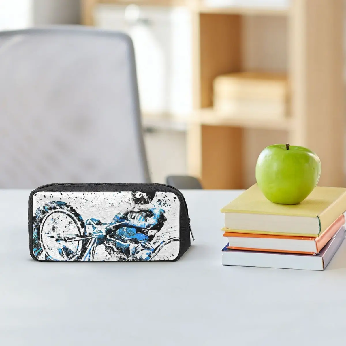 BMX Rider BMX Bike Pencil Cases for Student Gifts Pen Box Pencil Bag Large Capacity Pencil Pouch Pen Holder