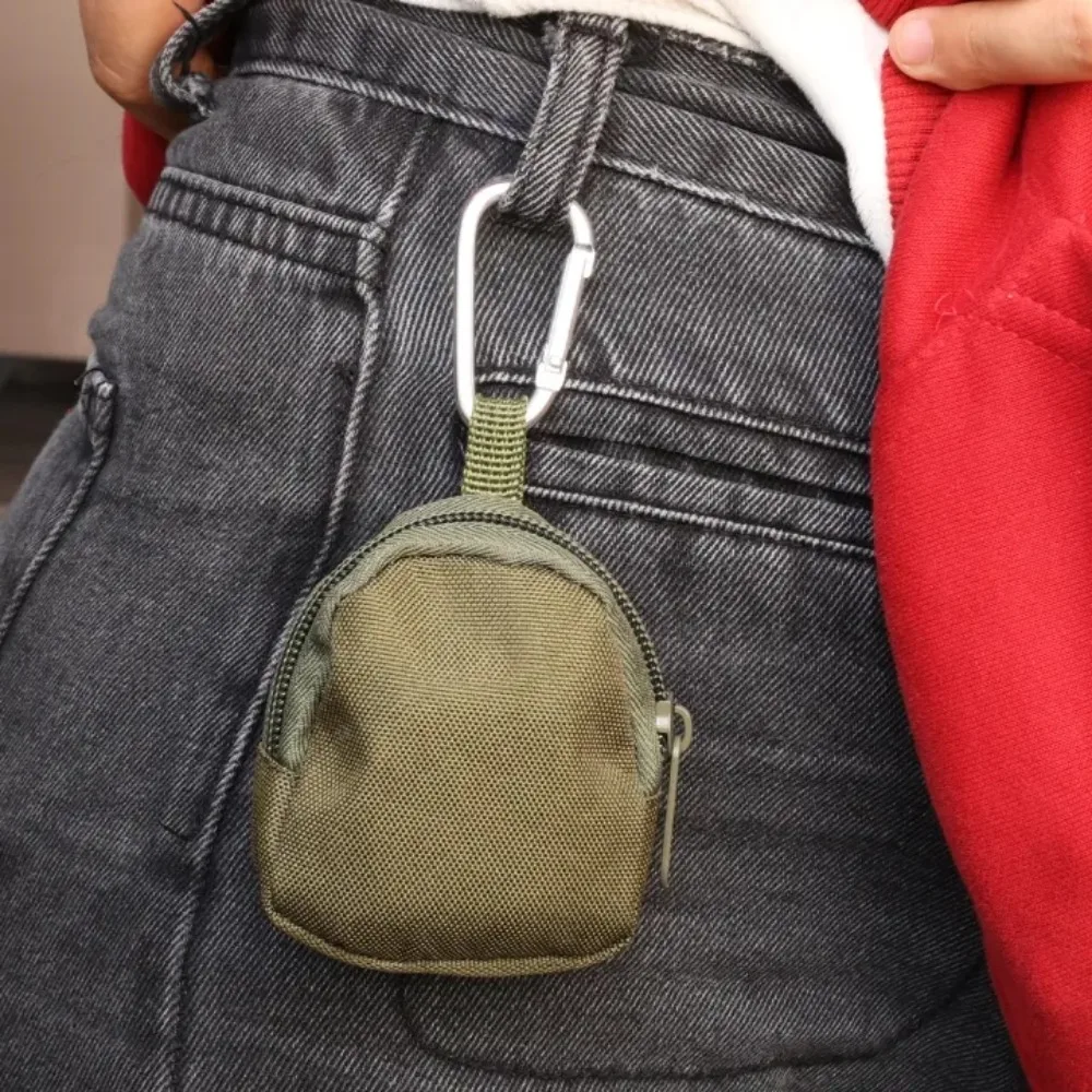 Mini Canvas Key Bag Coin Wallet Tactical Accessory Key Holder Protection Package Outside Multi Functional Sports Storage Purse