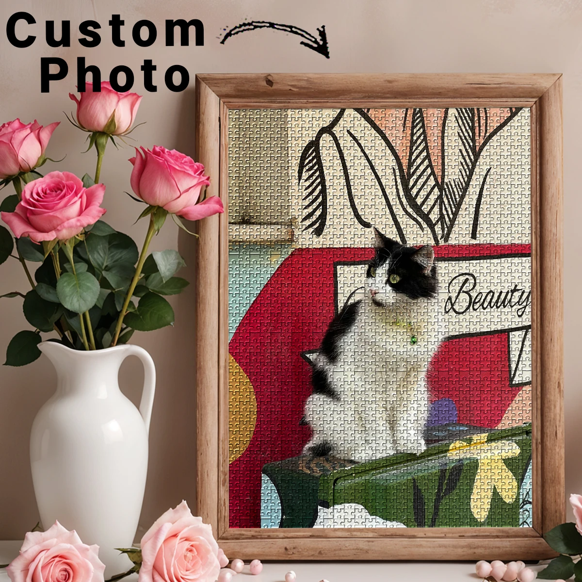 1000/300/500pcs marriage Custom Poster Personalised photo Puzzles Personalized Photo For Baby Toy Friend Gift view 6