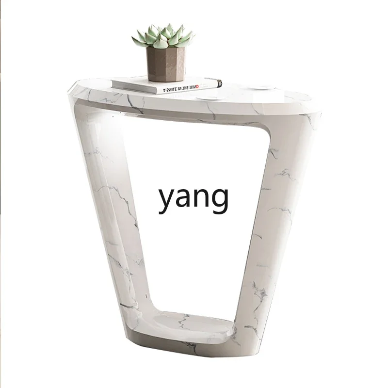 CX minimalist creative side few high-end personality light luxury imitation marble sofa semi-rounded corner few