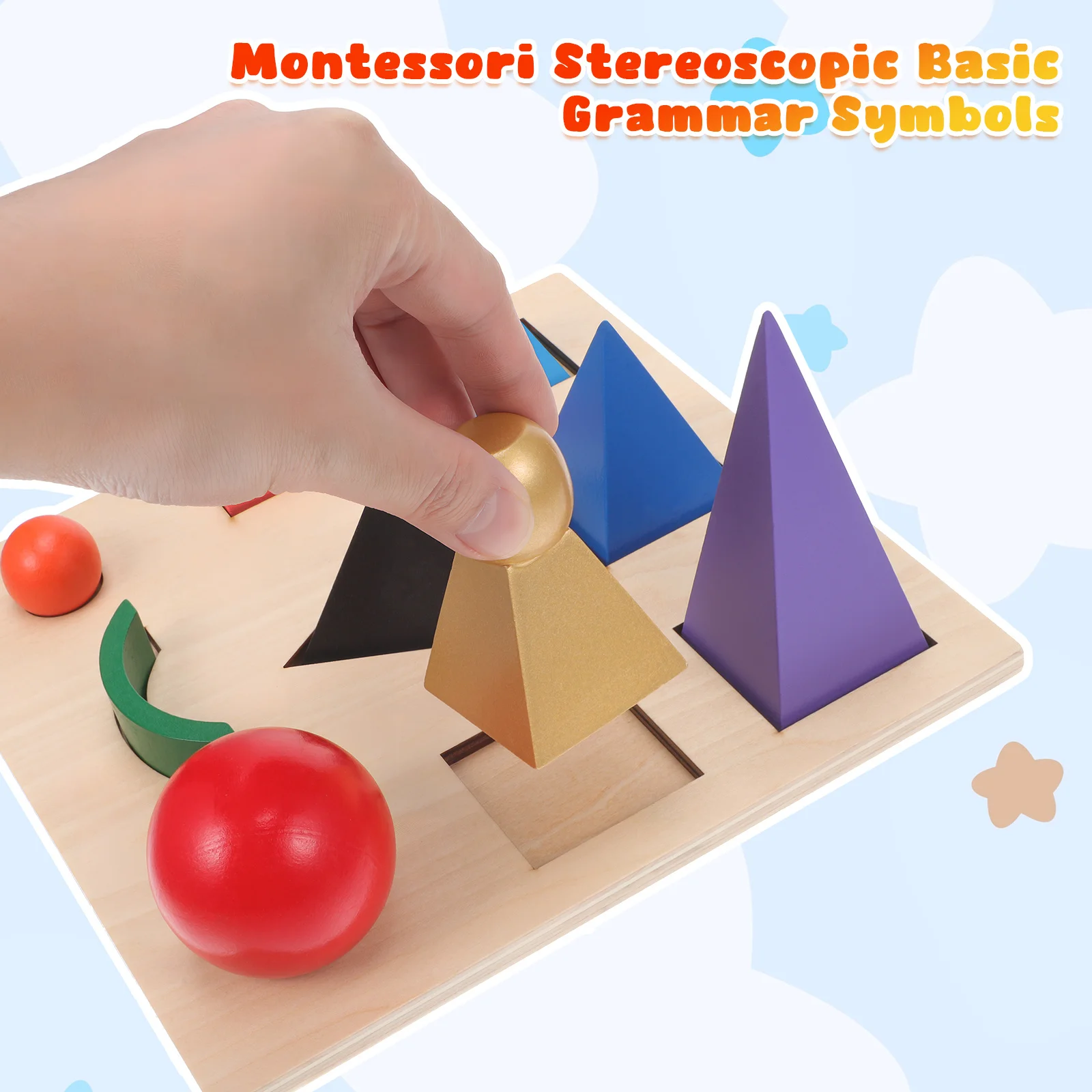 1 Set Of Grammar Symbol Teaching Aid Wooden Jigsaw For Cognitive Development Learning Building Block Educational