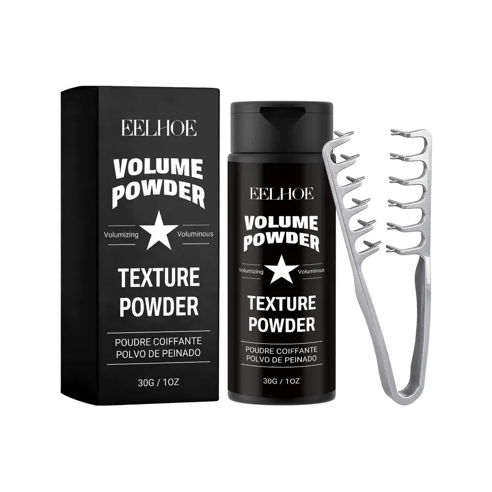 Instant Volumizing Hair Powder Oil‑Absorbing Fluffy Texture Hair Powder with Styling Comb Root Lifter for Fine Flat Hair