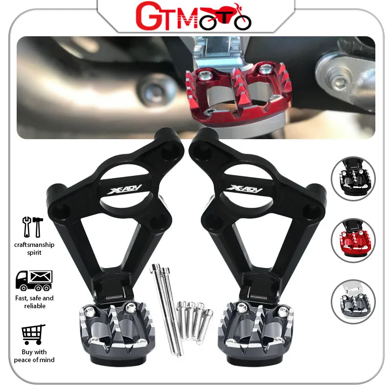 

xadv 750 Motorcycle Accessories CNC Rear Pedal Foot Stand Folding Footrests Passenger FootPegs For XADV XADV 750 2017-2019 2020