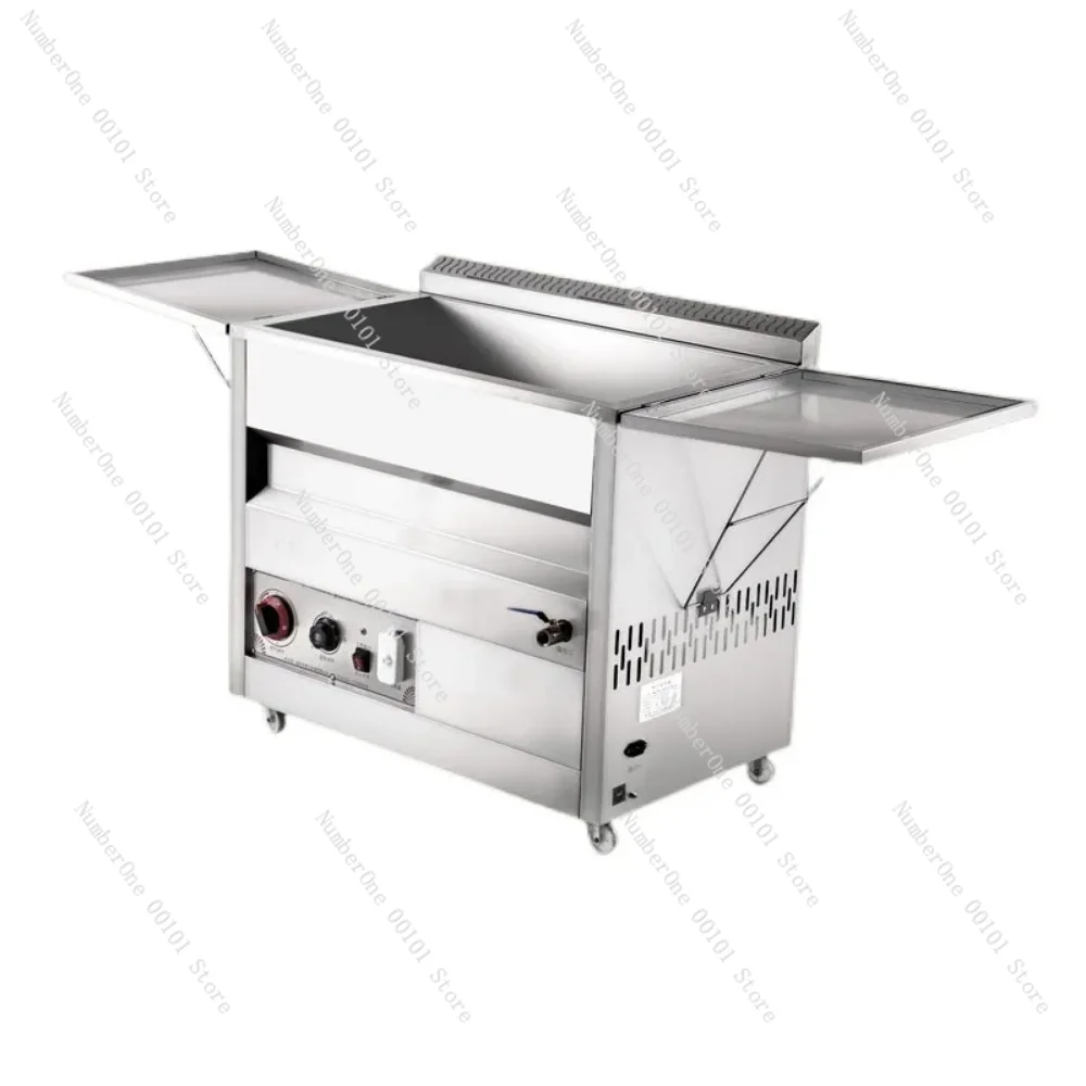 25L Lquefied Gas Fryer Commercial Stall Gas Temperature control type deep-fried fryer machine fried chicken row liquefied gas