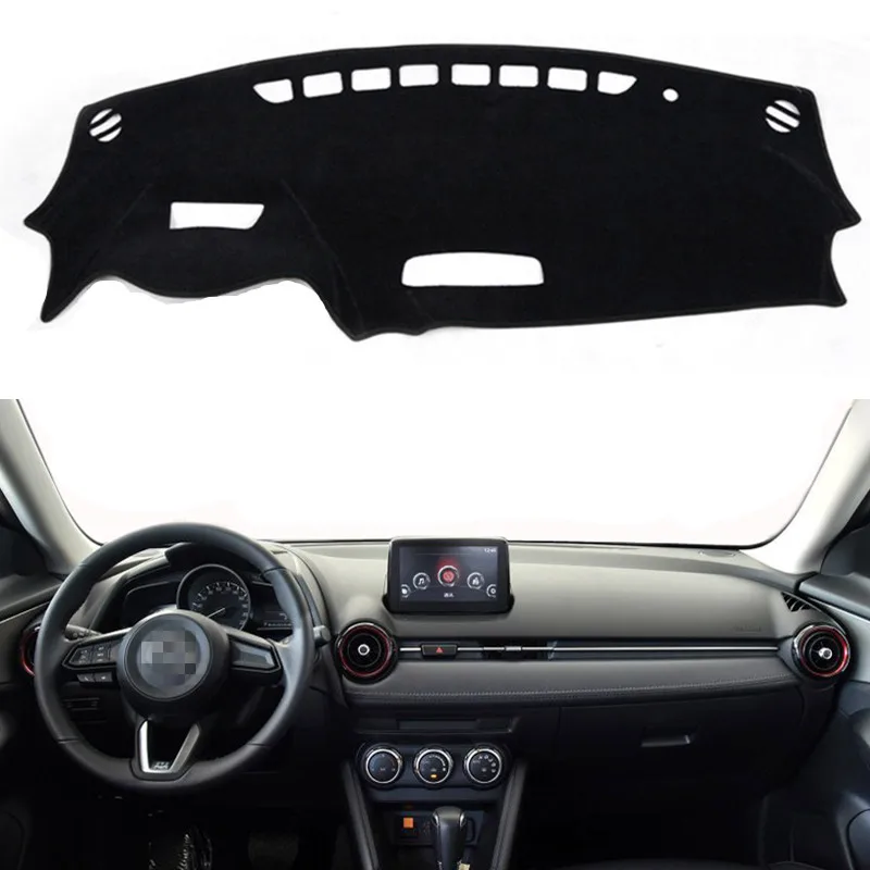 For Mazda CX-3 CX3 2014-2021 2022 2023 2024 Car Dashboard Cover Cushion Sun Shade Avoid Light Rug Anti-UV Mat Carpet Accessories