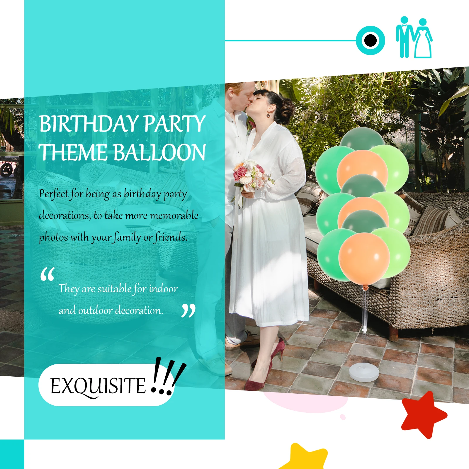 

20pcs Birthday Party Balloons Set Latex Jungle Theme Decorations Festival Wedding Balloons Supplies Metallic Gold Avocado Green
