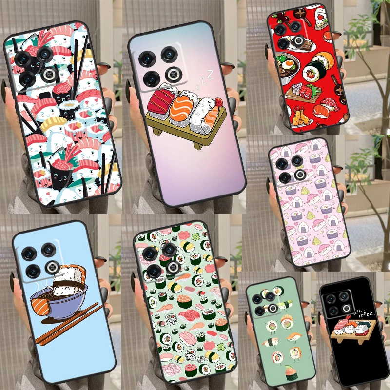 Kawaii Sushi Crowd Case For OnePlus Nord N10 N20 N30 Nord 2T CE 3 2 Lite OnePlus 11 8 9 10 Pro 8T 9R 10T Coque