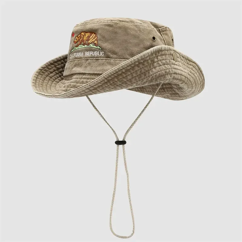 Autumn Cotton Embroidery Bucket Hat Fisherman Hat Outdoor Travel Cap Hats for Men and Women 276