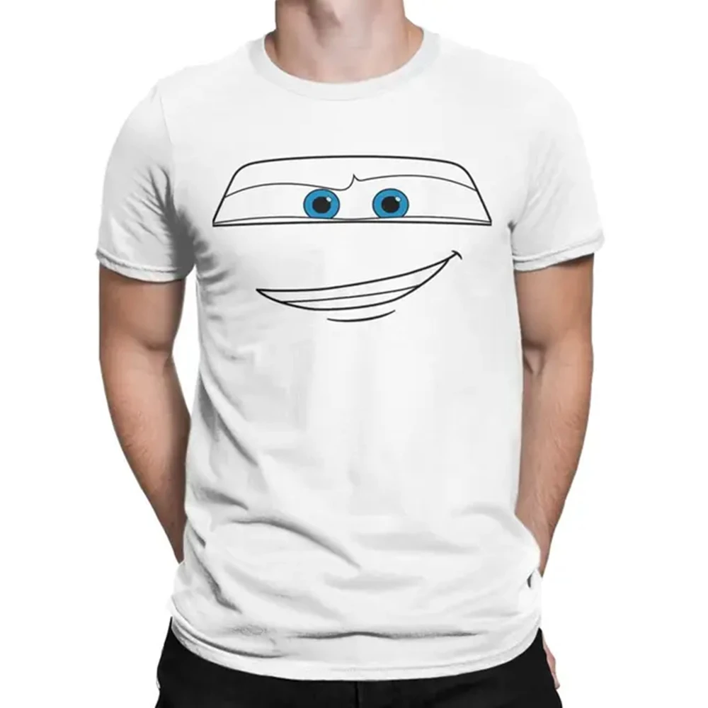 Lightning McQueen Croc Pixar Cars T-Shirt Men Leisure Cotton Tee Shirt Crewneck Short Sleeve T Shirt New Arrival Clothes 72521