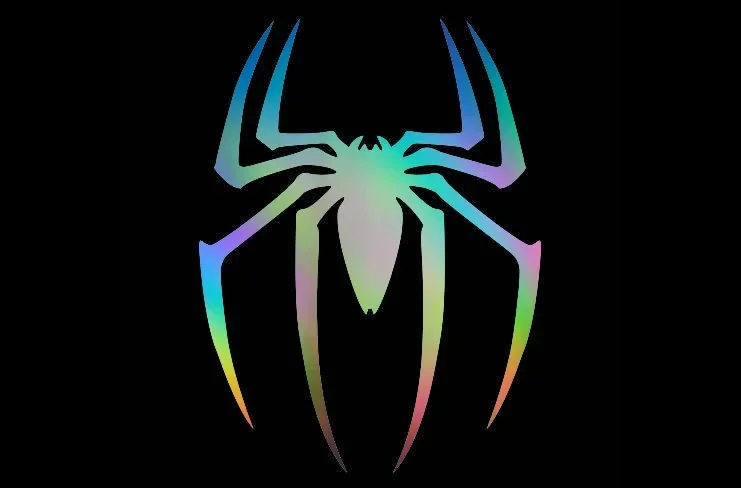 Black Spider Reptile Vinyl Sticker 15cm Waterproof UV-Resistant PVC Decal for Motorcycle Car Scratch Cover Cute Exterior Decor