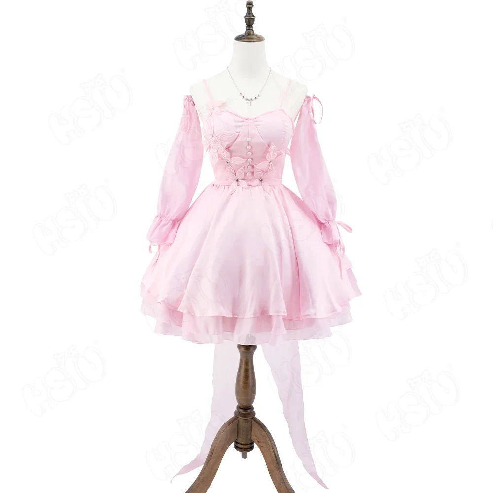 

2025 NEW Role Play Outfit Pink Elegant Dream Waves Uniform Game Cosplay Love And Deepspace Heroines Cosplay Costume
