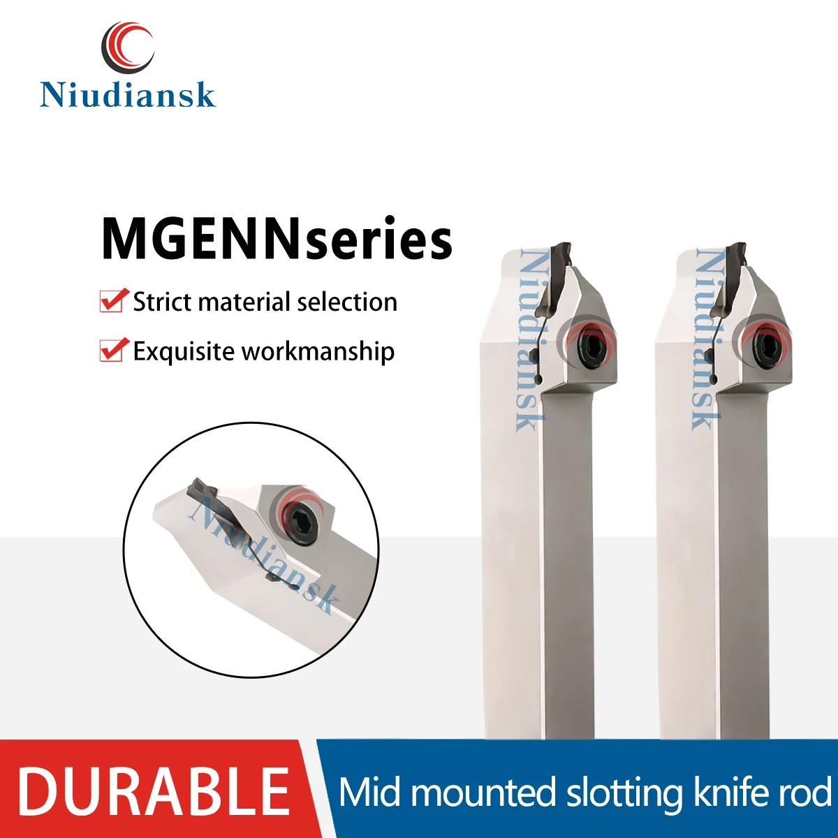 

MGENN 2020/2525-2T6/3T7/4T7/5T10/6T10 Spring Steel Anti-Seismic CNC External Cutter Mid Mounted Short Blad Grooving Cutters Bar