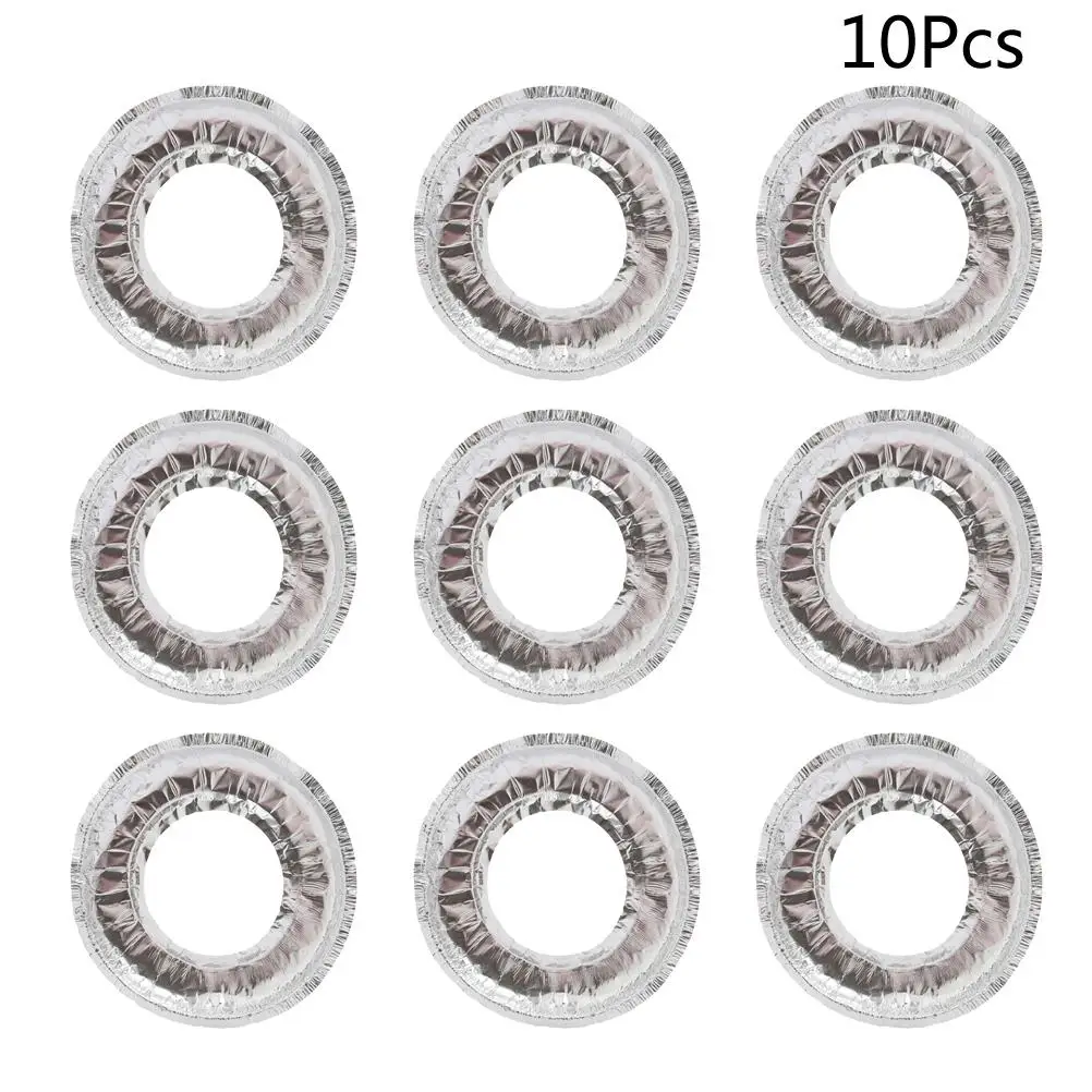 

60 pcs Aluminum Foil Stove Liners Oil Proof Heat Resistance Gas Cooker Burner Covers Oven Top Kitchen Tools Reusable