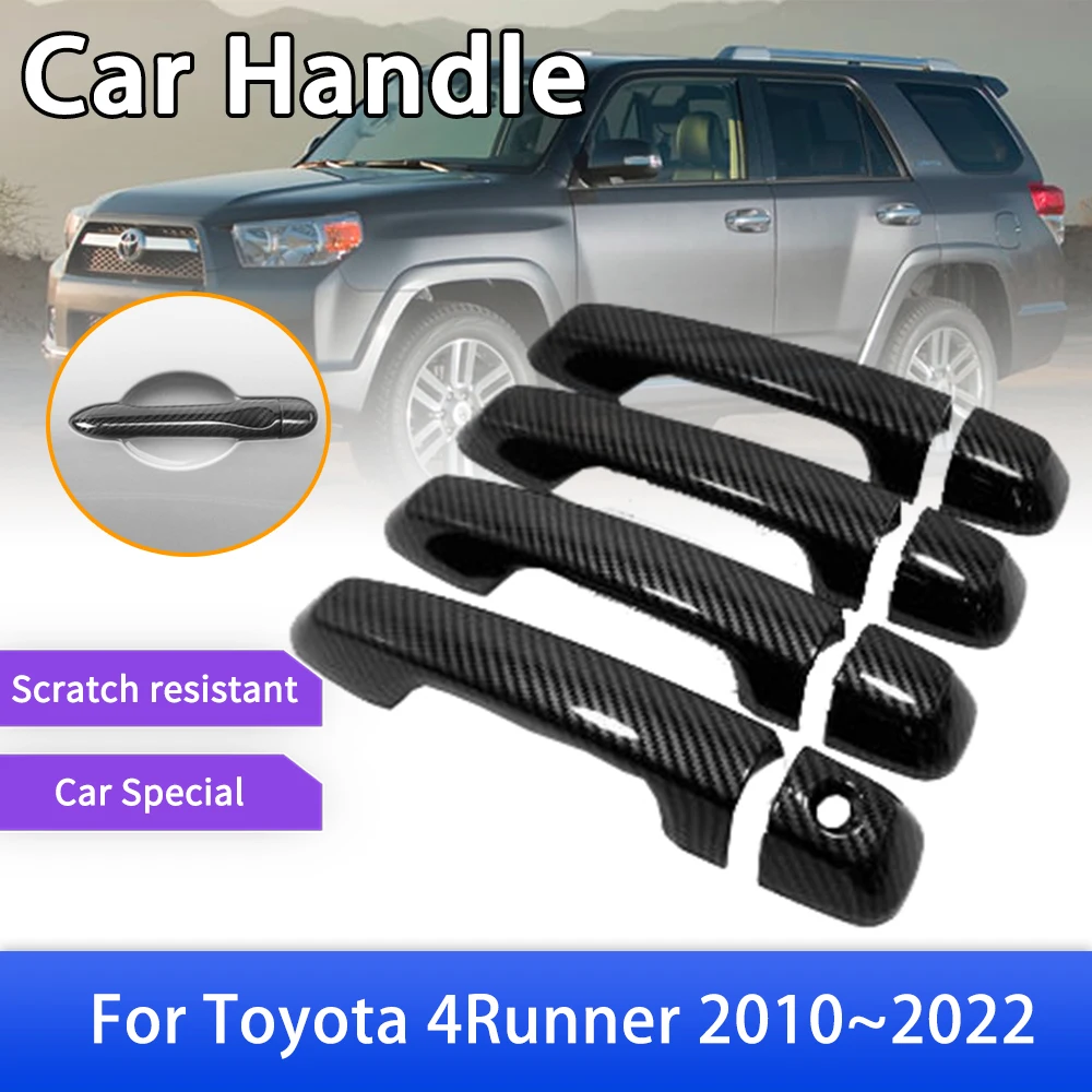 

Carbon Fiber Smart Door Handle Cover for Toyota 4Runner 4 Runner 5th Gen 2010~2022 Car Exterior Style Accessories Stickers Trim