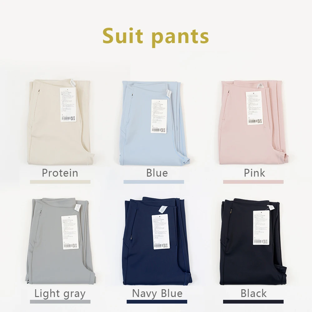 LULU FLORA Slim-Fit-Anzughose, lässig und für den Alltag geeignet, schlankmachend, knitterarm, formstabil, mit Taschen für eine bessere Figur, elastisch. – Detail 2
