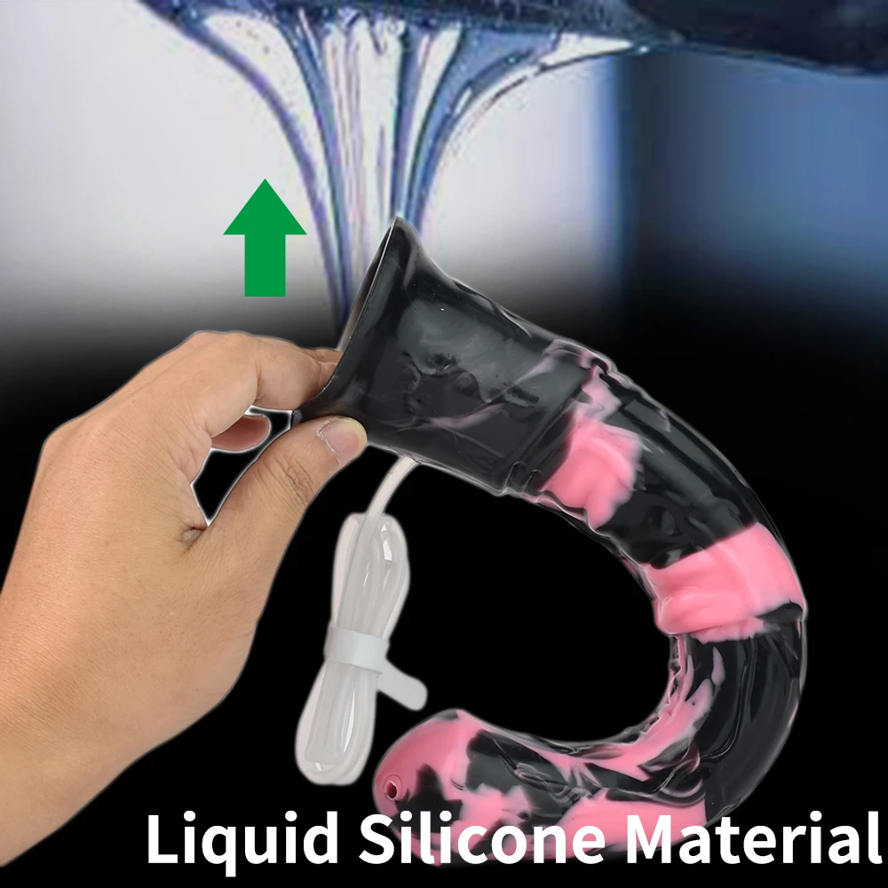 SMMQ الخيال التدفق بعقب المكونات السائل رذاذ القضيب مع شفط كأس طويل القذف الحصان دسار لعبة الجنس المثيرة للنساء