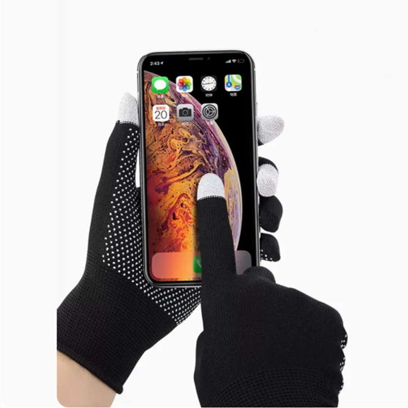 

New Unisex Sports Gloves Slip-Proof Gloves Fashion Sensitive Fingertip Touch Gloves Women Cycling Gloces Fingerless Gloves