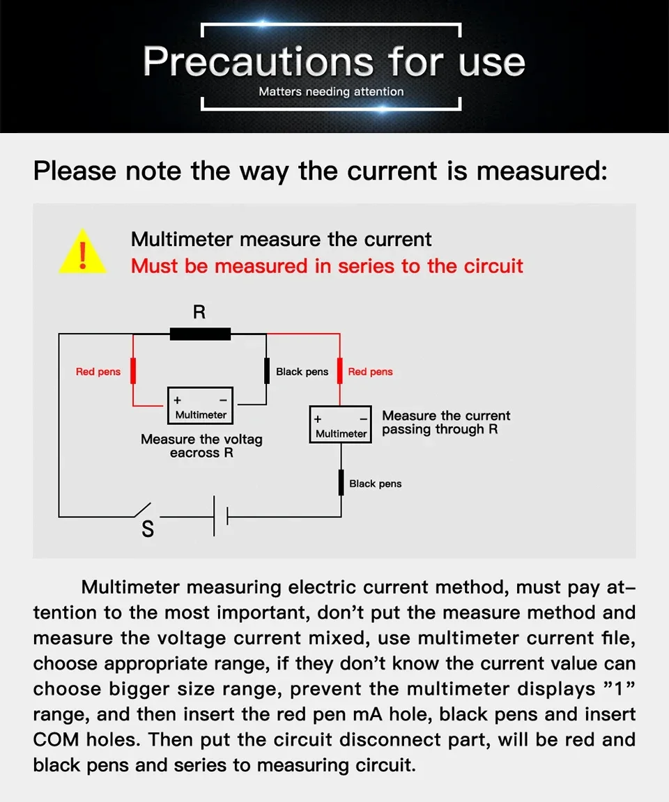 Intelligentes Digitalmultimeter ANENG SZ306 Professionelles AC/DC-Spannungsmessgerät DC-Strom Widerstand Diode 20M Ohm Multimeter-Testgerät – Detail 13