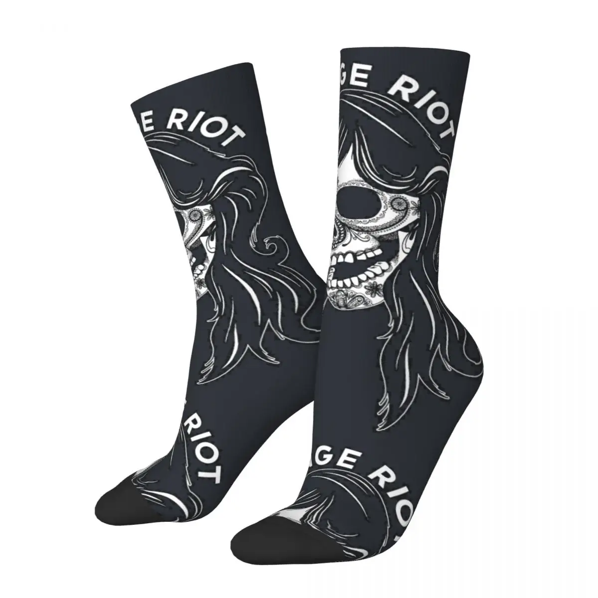 Sonic Youth-Teenage Riot Men's graphic Socks Unisex Sonic Youth Harajuku Seamless Printe Novelty Crew Sock official-website tops