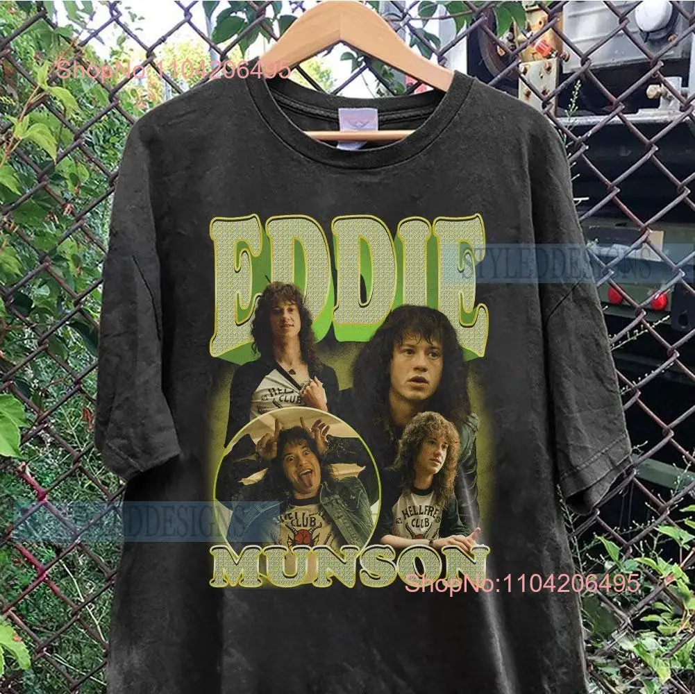 Eddie Munson T Shirt Vintage Classic Movie Trendy Couples long or short sleeves