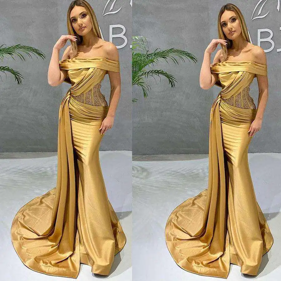 Vestidos de cetim com lantejoulas irregulares, dourado, festa formal, vestidos de celebridades, casamento, baile de formatura, outono, novo, 2021