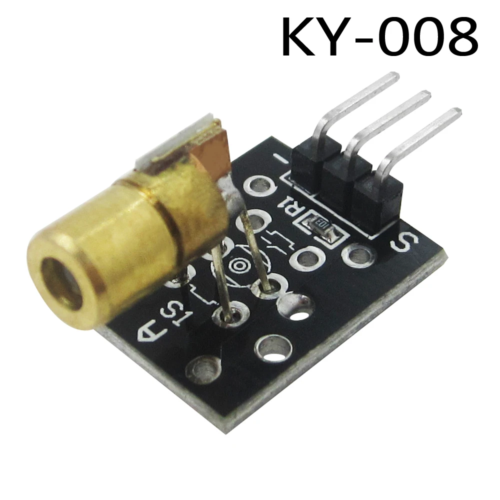 10pcs KY-008 3pin 650nm Red Laser Transmitter Dot Diode Copper Head Module for DIY Kit
