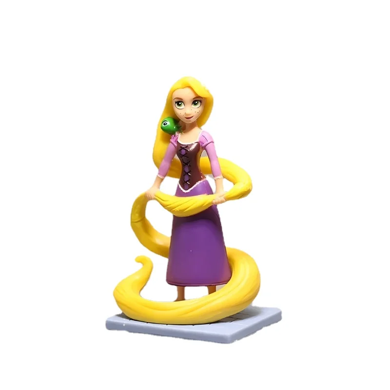 5pcs Disney Rapunzel Princess Action Figure Cartoon Doll Anime Mini Collection Figurine Toy Model for Children Birthday Gift