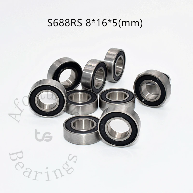 

Stainless steel Bearing S698RS 10Pieces 8*19*6(mm) antirust rubber sealed High speed Mechanical equipment parts