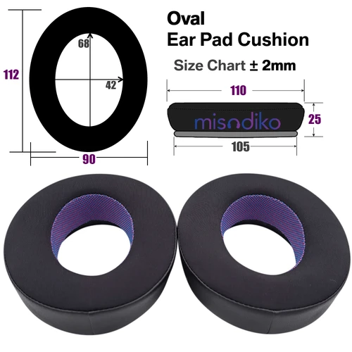 Imagen 2 del producto Misodiko almohadillas de repuesto mejoradas para auriculares Sennheiser HD600, HD650, HD660S, HD6XX, HD580, HD58X